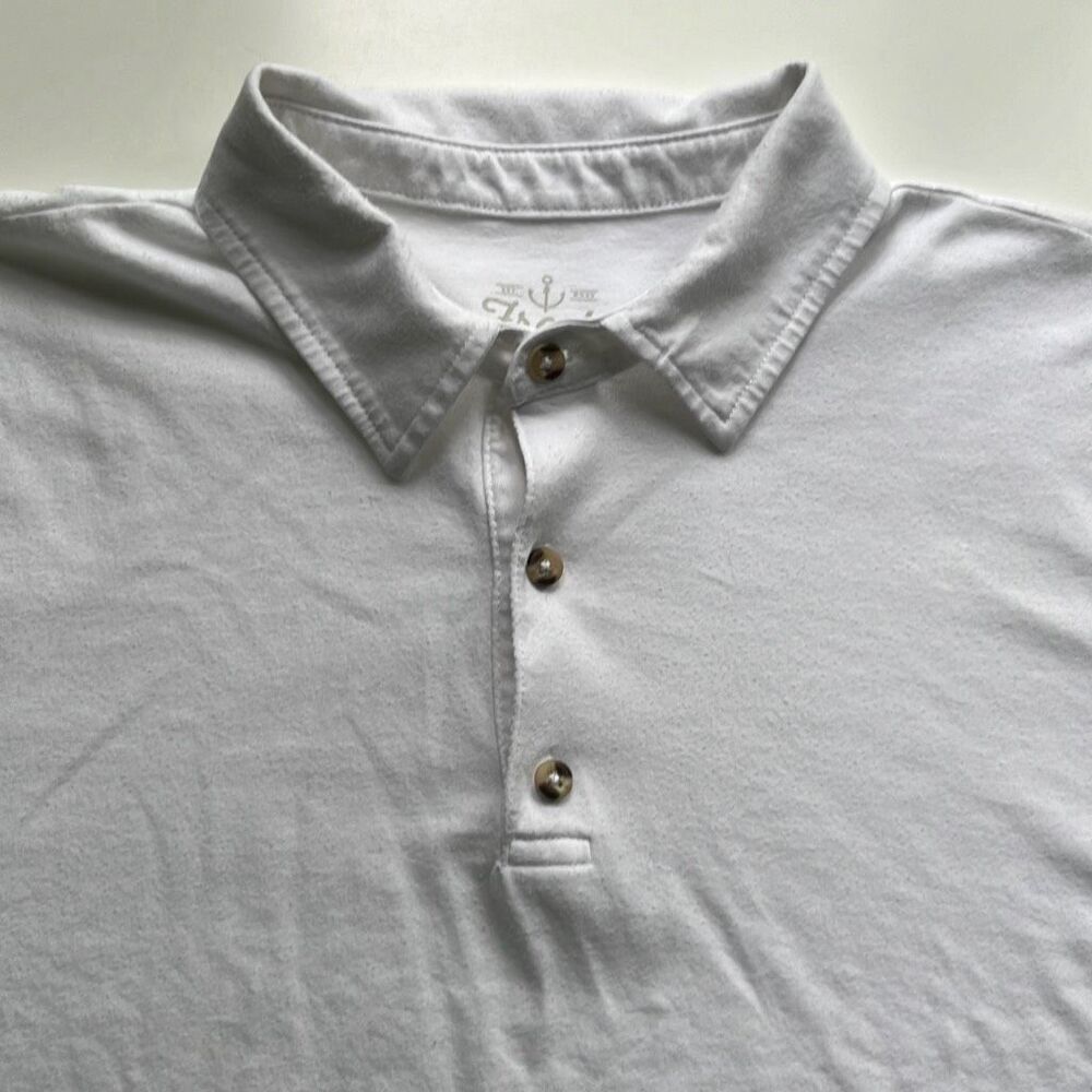 Fresh Clean Tees Cotton/Poly White Polo Shirt Mens XL